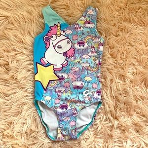 Disney unicorn despicable me GK CM child medium leotard